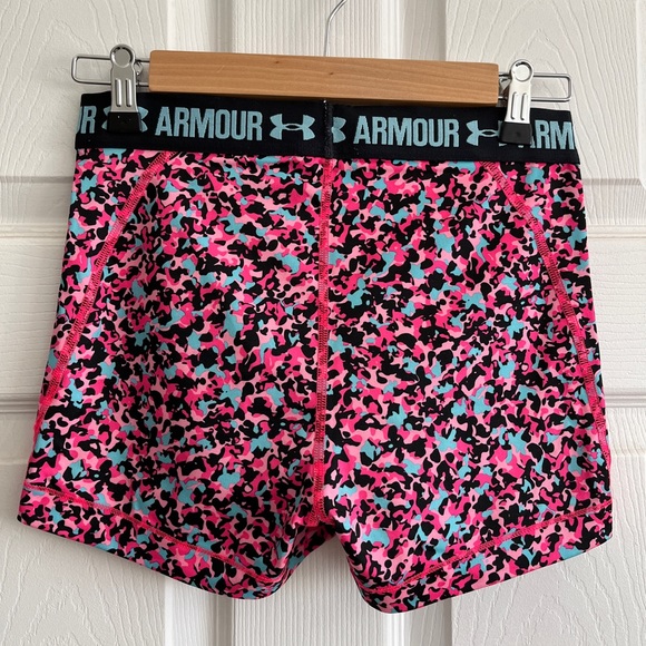 Multi color, pink and blue, mid-rise shorty. - Picture 2 of 2